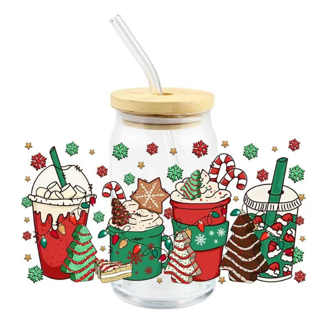 Pre-Made Tumbler - Christmas 🎄 Drinks, Coffee, & Cakes