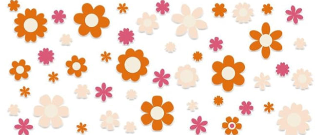 Pink and Orange Flowers