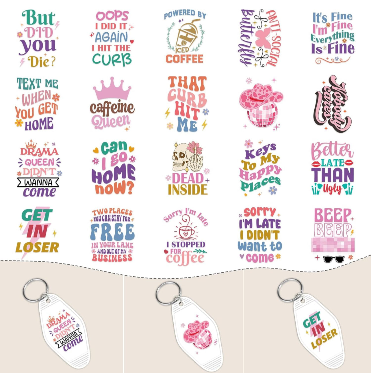 Keychain Decals/Wraps