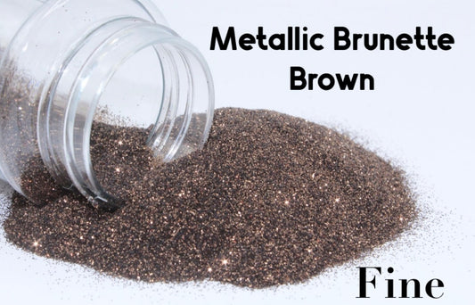 Fine Glitter - Metallic Brunette Brown