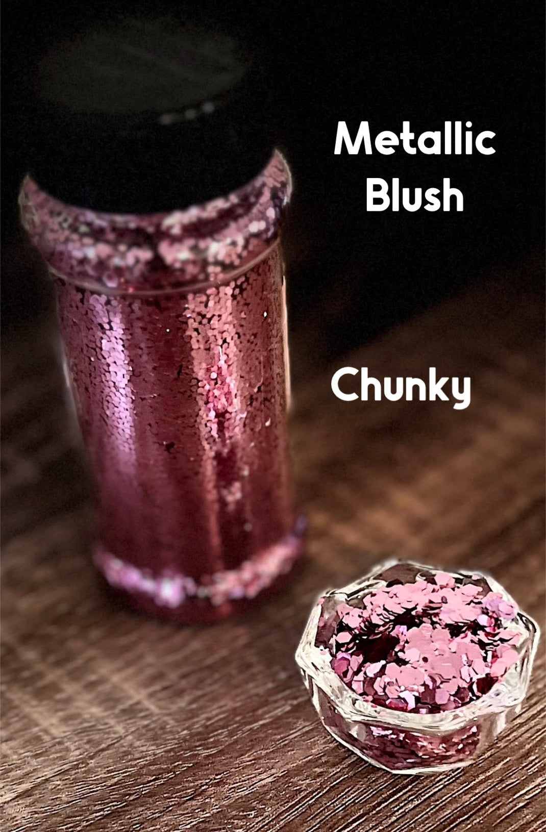 Chunky Glitter - Metallic Blush