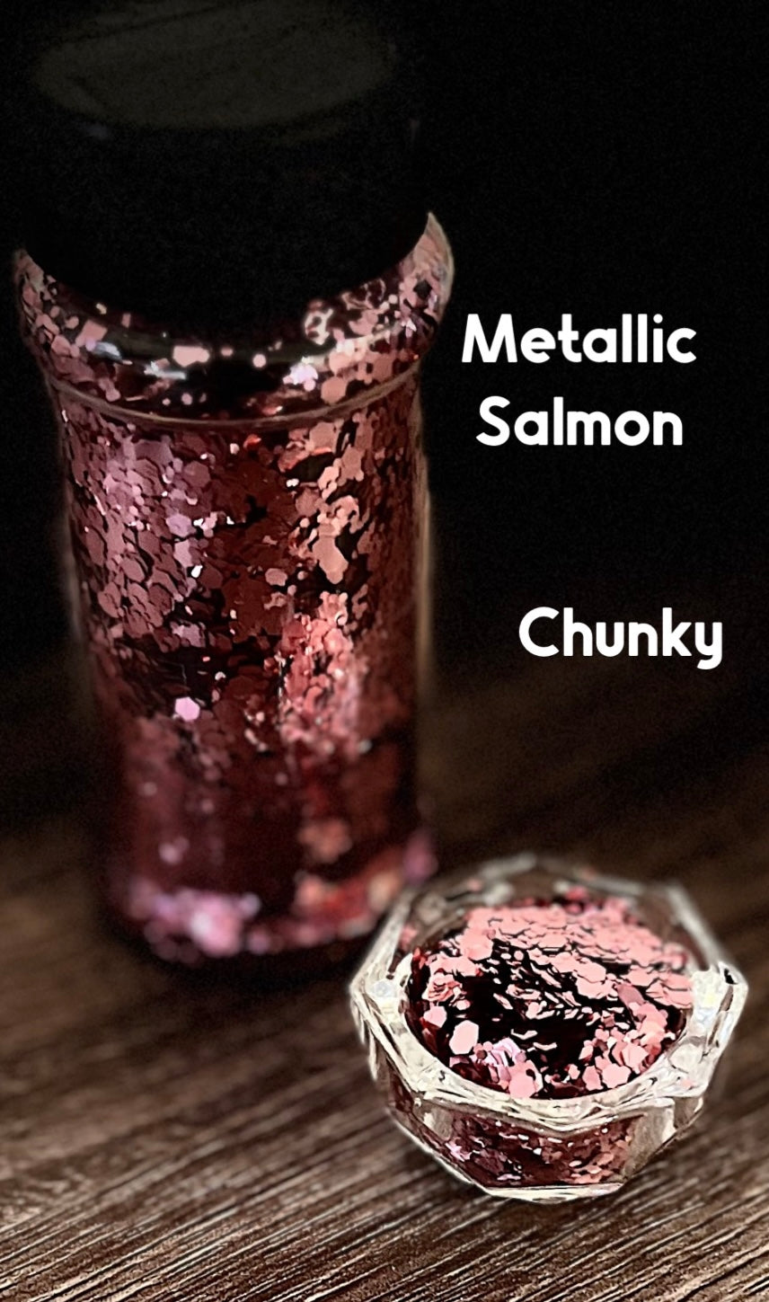 Chunky Glitter - Metallic Salmon