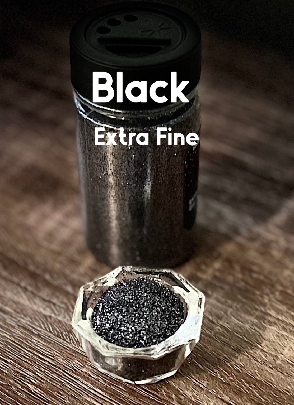 Fine Glitter - Black Extra Fine