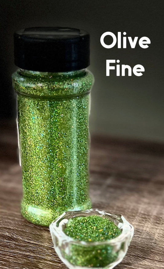 Fine Glitter - Olive