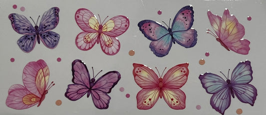 Multi Color Butterflies with Dots